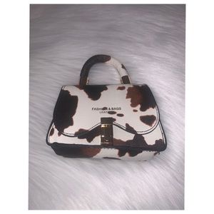 Mini Cow Print Purse